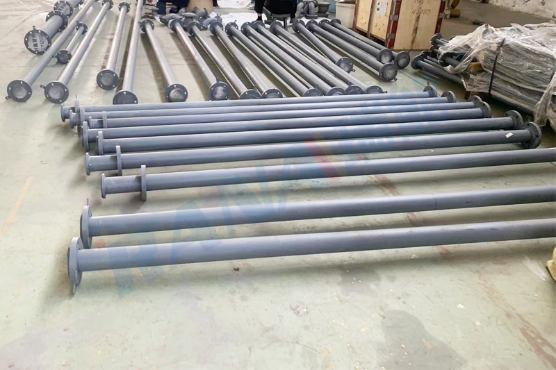 PTFE Lined Straight Pipes