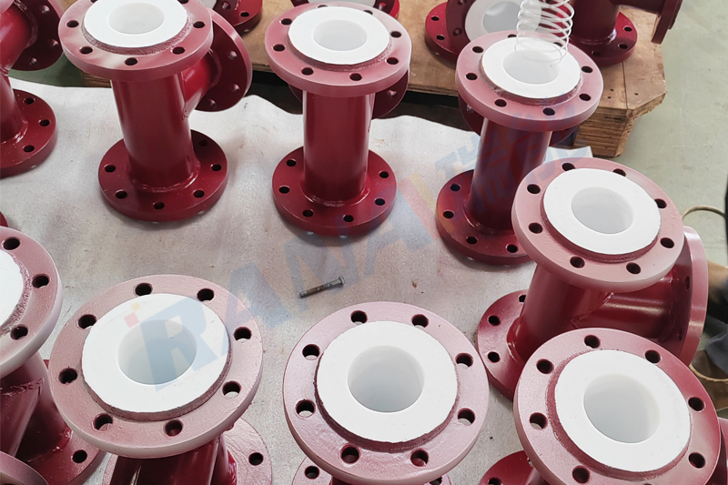 PTFE Lined Reducing Tee